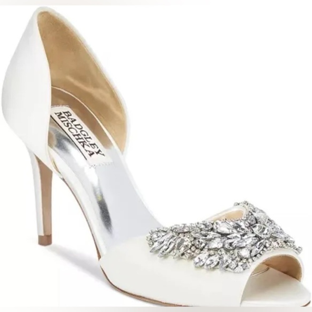 NEW! Badgley Mischka 'Candance' Crystal Embellished d'Orsay Pump